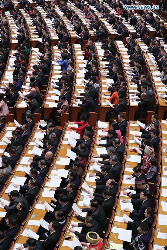 La deuxième conférence plénière de la session annuelle du corps législatif chinois