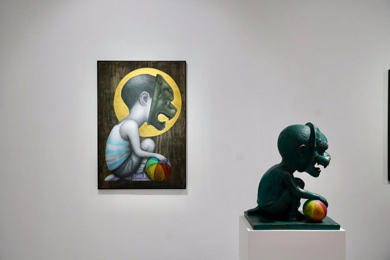 Un artiste français présente son art urbain dans une exposition à Shanghai