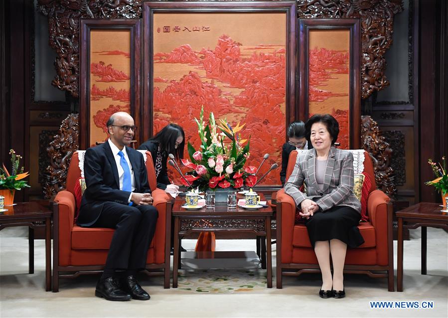 Une vice-Première ministre chinoise rencontre un vice-PM singapourien pour approfondir la coopération