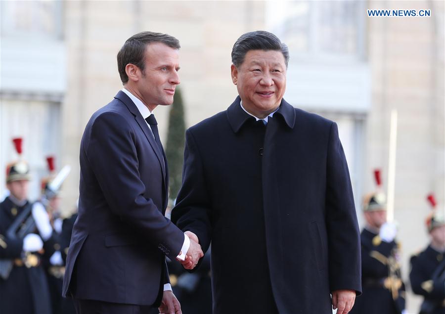 Xi Jinping et Emmanuel Macron décident de forger un partenariat sino-français plus solide, plus stable et plus dynamique