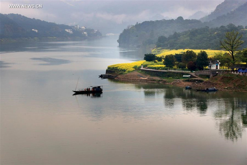 Paysage de la rivière Xin'an dans l'Anhui