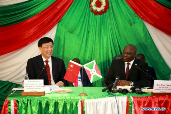 La Chine et le Burundi conviennent de renforcer leurs relations bilatérales