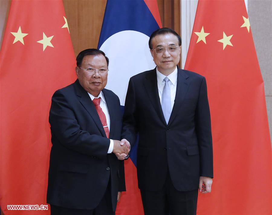 Li Keqiang rencontre le président laotien