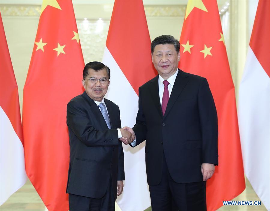 Xi Jinping rencontre le vice-président indonésien
