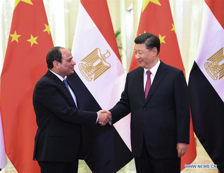 Xi Jinping rencontre le président égyptien