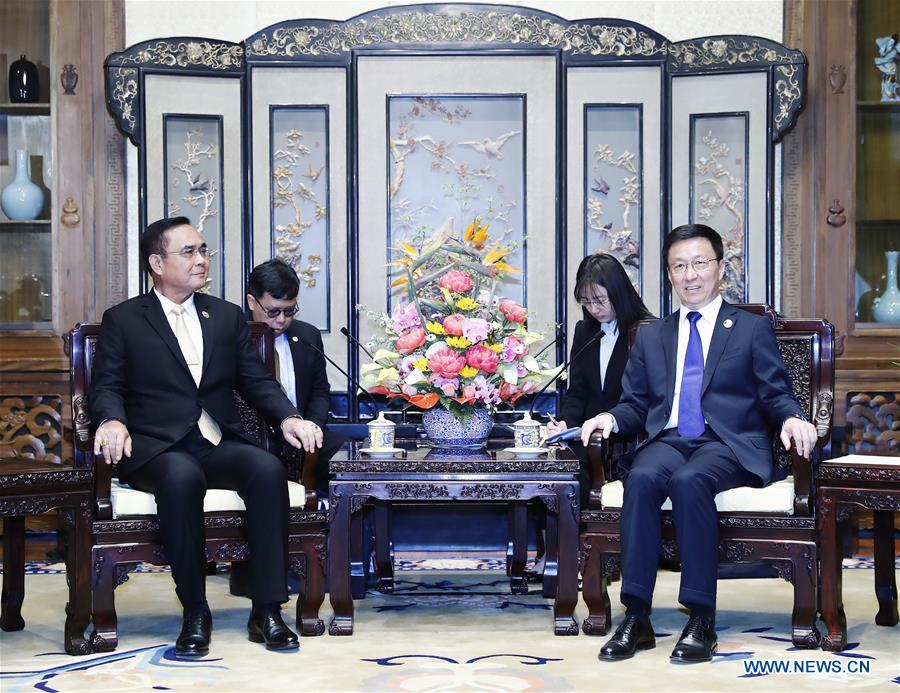 Un vice-PM chinois rencontre le PM thaïlandais