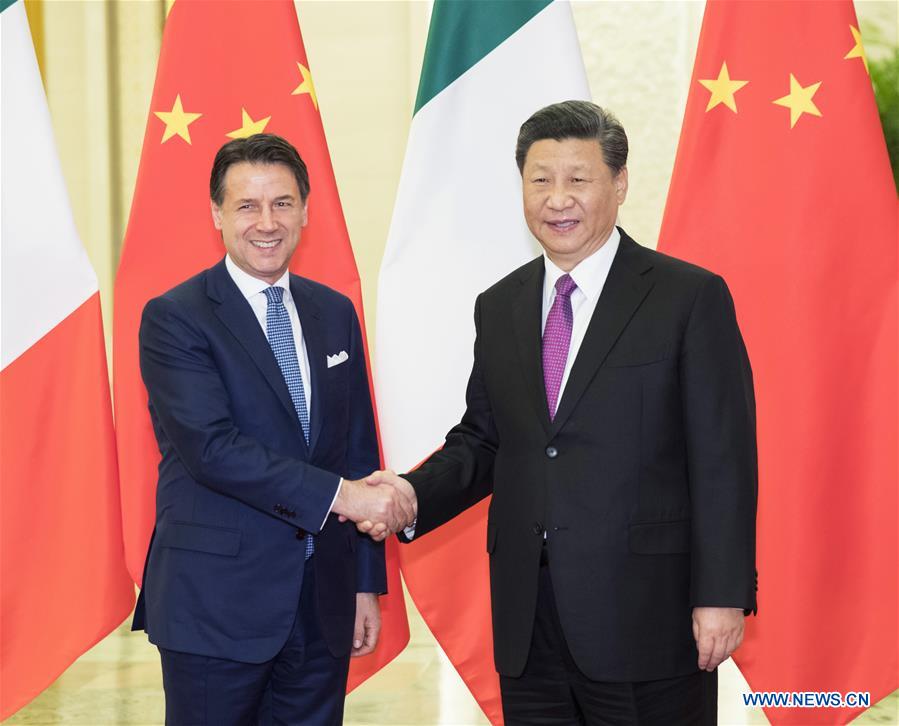 Xi Jinping rencontre le Premier ministre italien