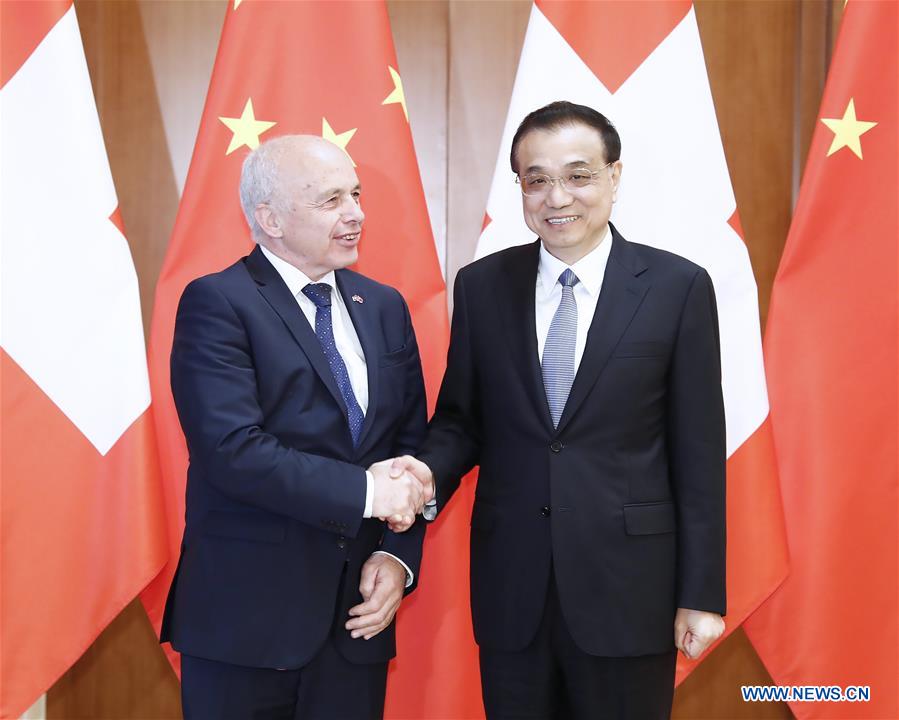 Li Keqiang rencontre le président de la Confédération suisse