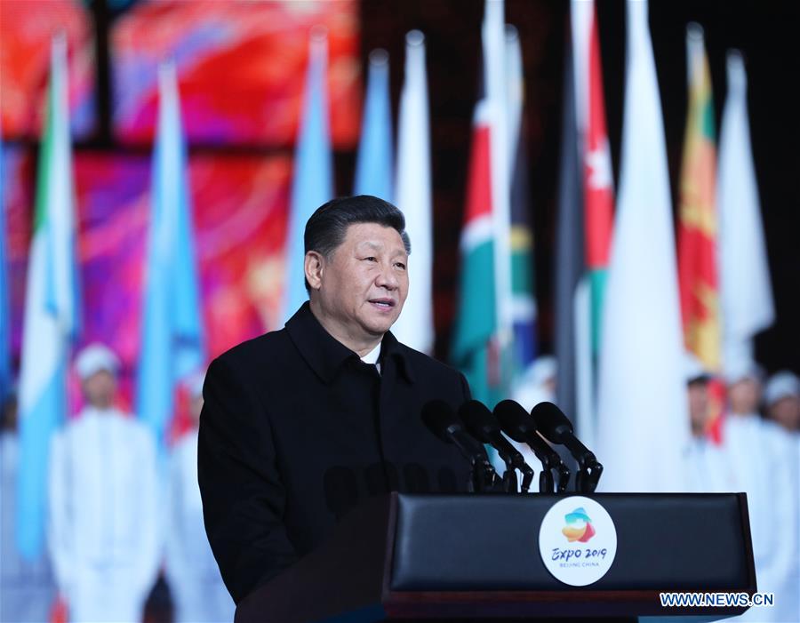 Xi Jinping participe à la cérémonie d'ouverture de l'exposition horticole internationale
