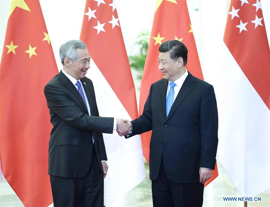 Xi Jinping rencontre le PM singapourien