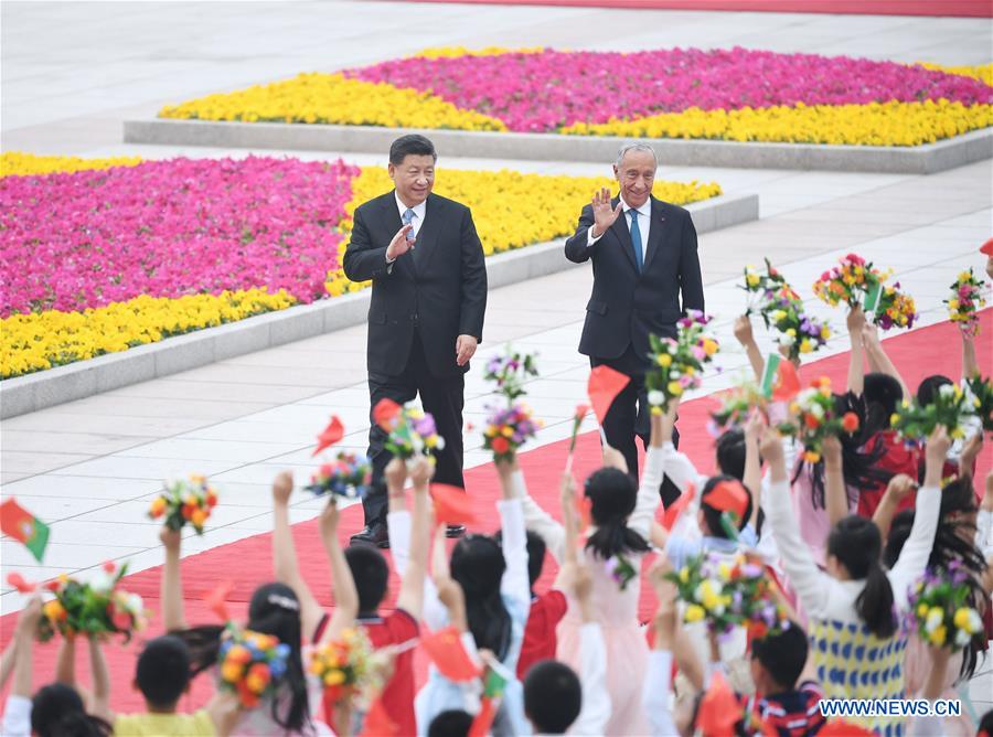 Xi Jinping s'entretient avec le président portugais
