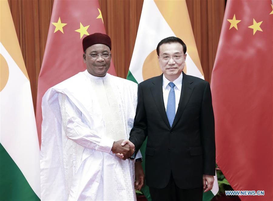 Le PM chinois rencontre le président nigérien