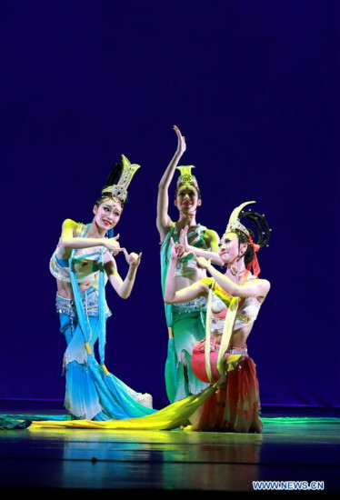 Une représentation de danse à Beijing