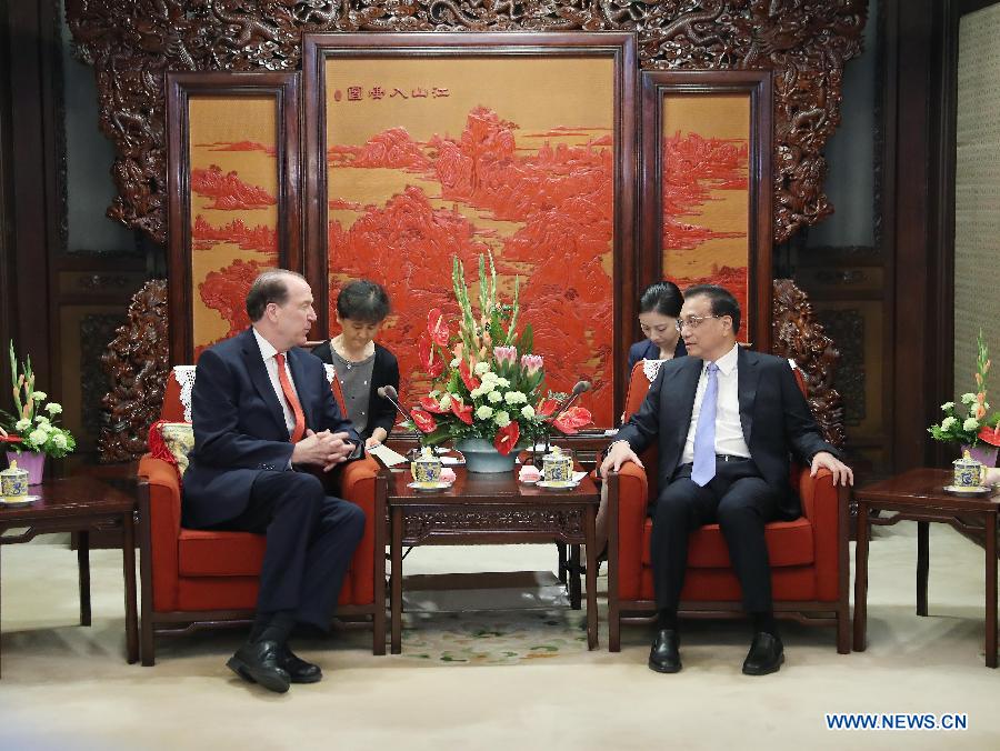 Le PM chinois rencontre le président de la Banque mondiale pour approfondir la coopération