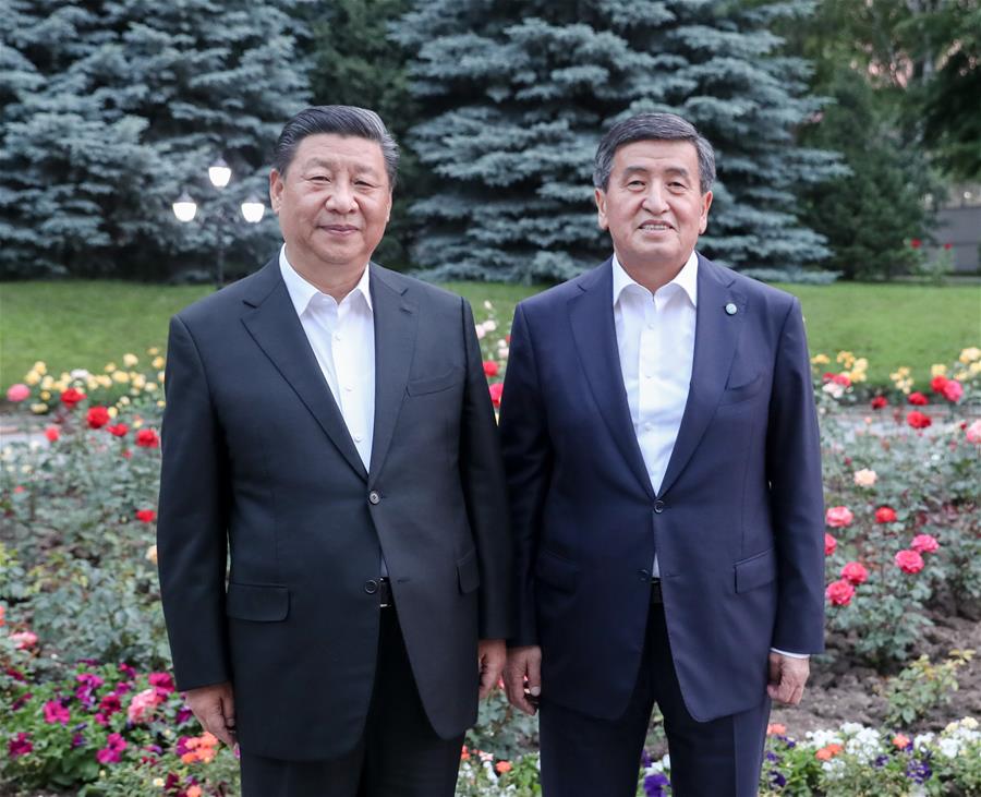 Les présidents chinois et kirghize s'engagent à promouvoir les relations bilatérales