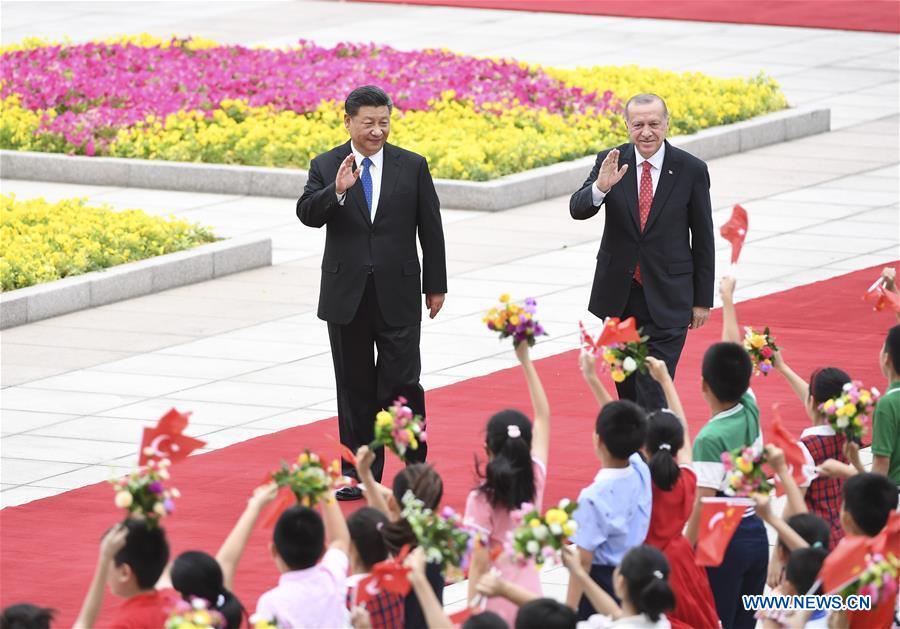 Xi Jinping s'entretient avec Recep Tayyip Erdogan