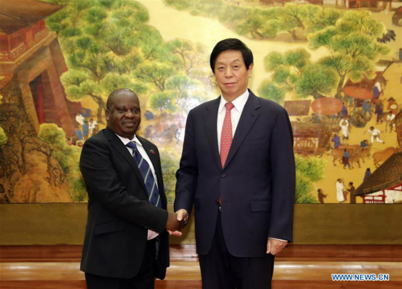 Le plus haut législateur chinois s'entretient avec le président du parlement tanzanien