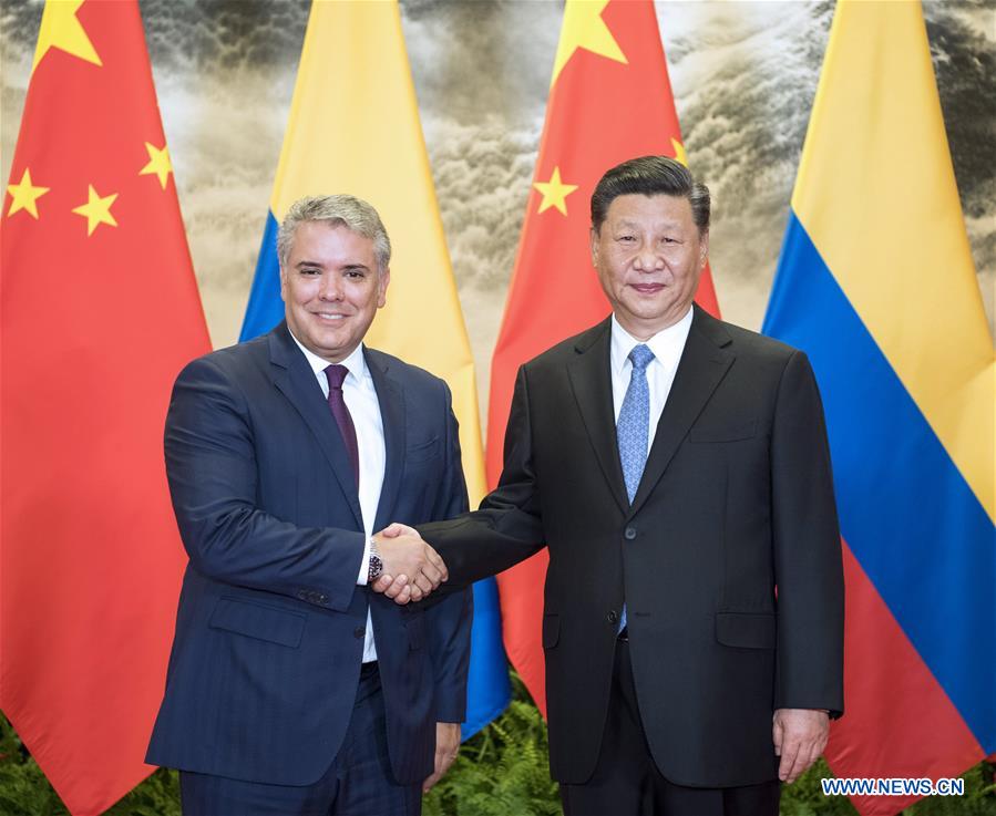 Les présidents chinois et colombien s'engagent à promouvoir les liens bilatéraux