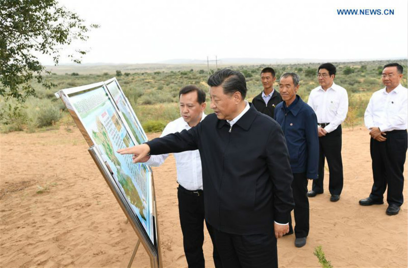 Xi Jinping inspecte un village et une zone de reboisement dans le nord-ouest de la Chine