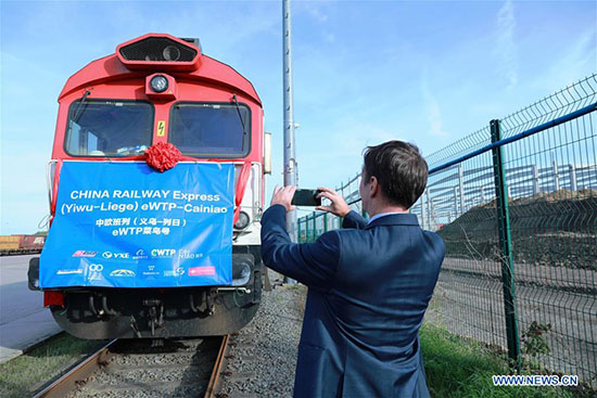 Belgique : le premier train Yiwu - Liège China Railway Express arrive à Liège