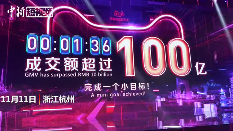 10 milliards de yuans de ventes en 96 secondes sur Tmall d'Alibaba pour la Journée des célibataires