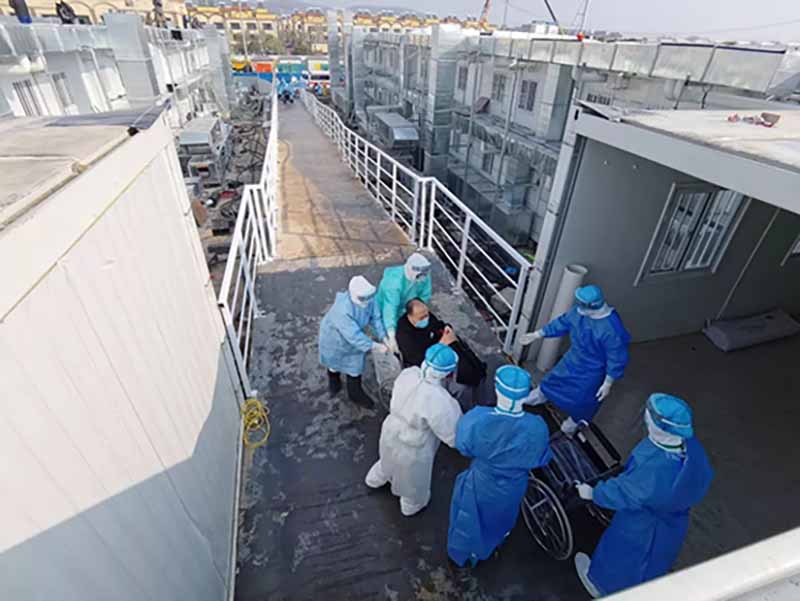 L'hôpital Huoshenshan de Wuhan a reçu son premier groupe de patients