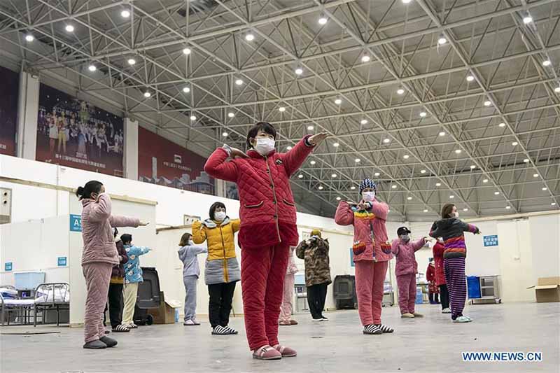 En photos : le « Salon de Wuhan », un hôpital temporaire à Wuhan
