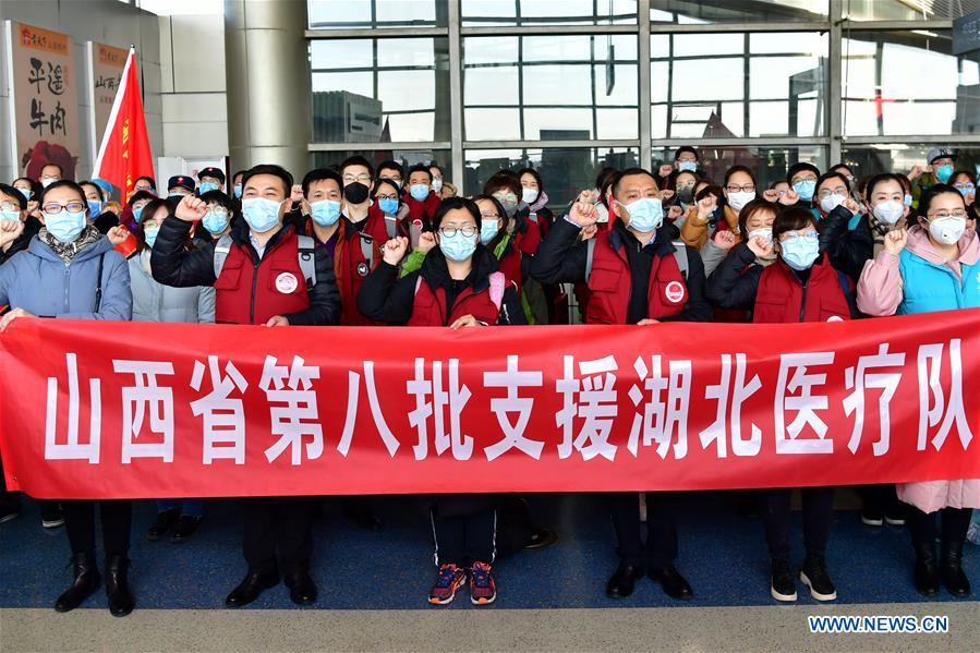 Chine : départ de la 8e équipe médicale du Shanxi pour le Hubei