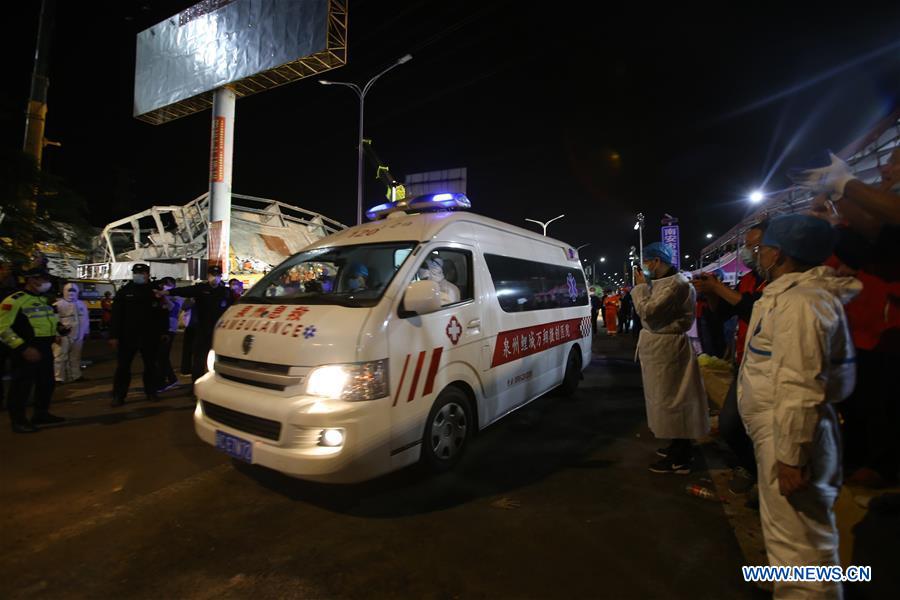 Chine : le bilan de l'effondrement d'un hôtel au Fujian s'alourdit à 18 morts