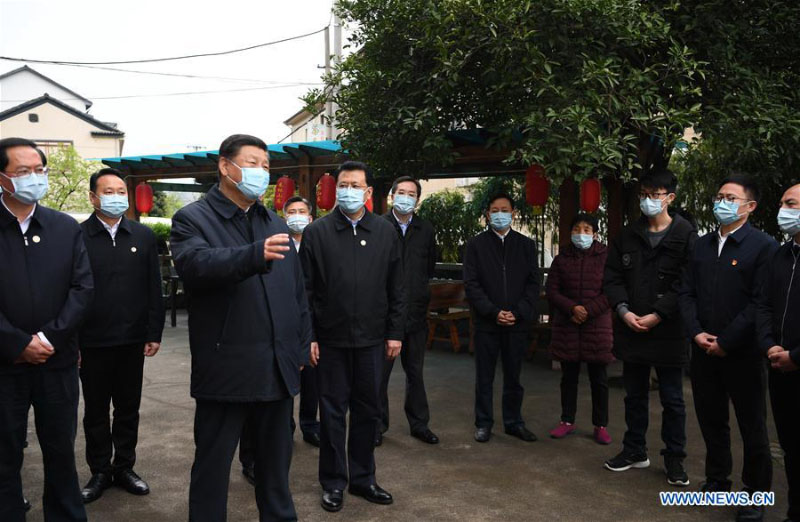 Xi Jinping inspecte un district dans l'est de la Chine
