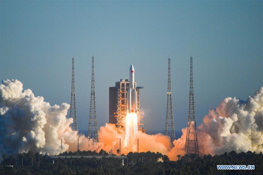 La Chine lance une fusée porteuse Longue Marche-5B