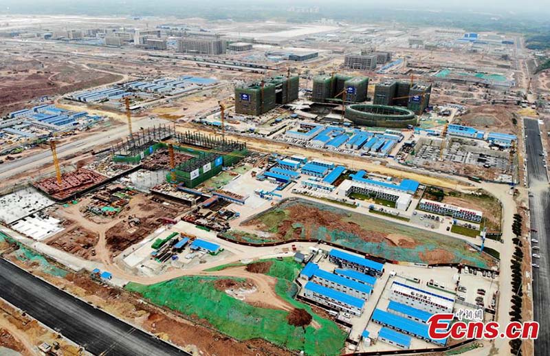 L'aéroport international Tianfu de Chengdu en construction