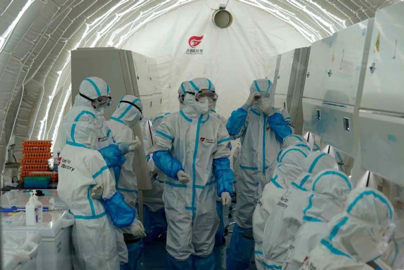 Le laboratoire gonflable de Beijing étend sa capacité de test