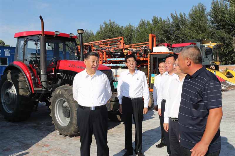 Xi Jinping inspecte la province chinoise du Jilin