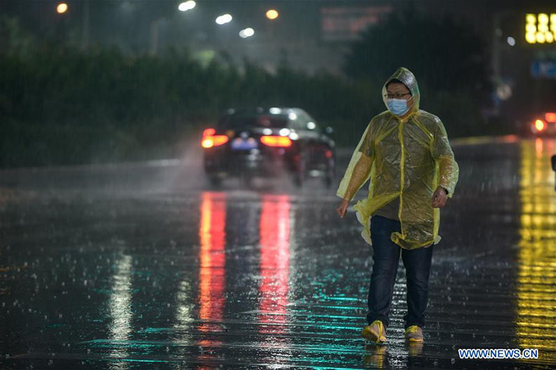 Chine : tempêtes de pluie à Beijing
