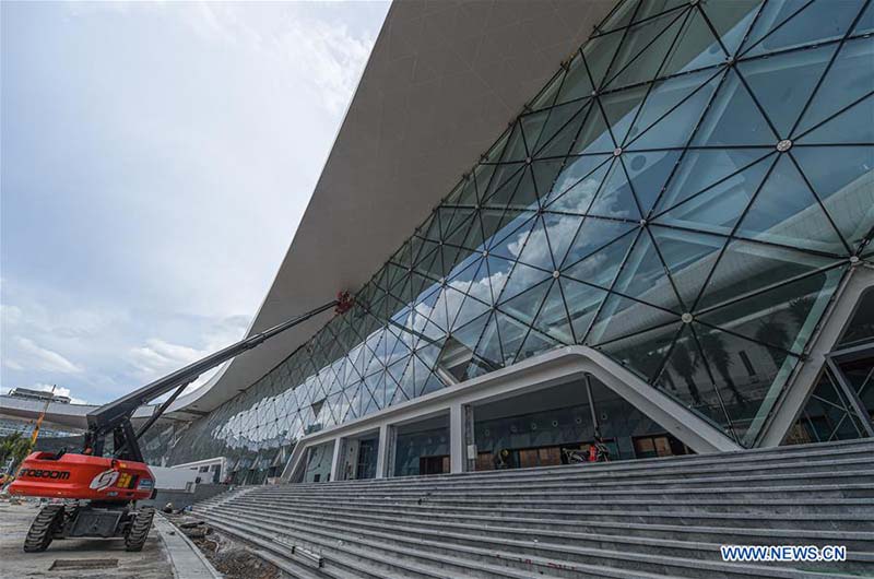 Chine : construction du Centre international de convention et d'exposition de Hainan