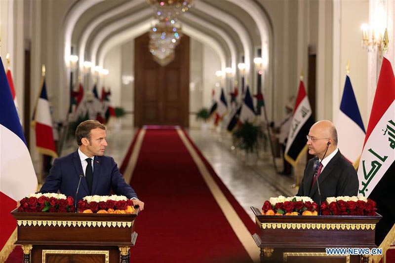 Les présidents irakien et français discutent de liens bilatéraux et de lutte antiterroriste