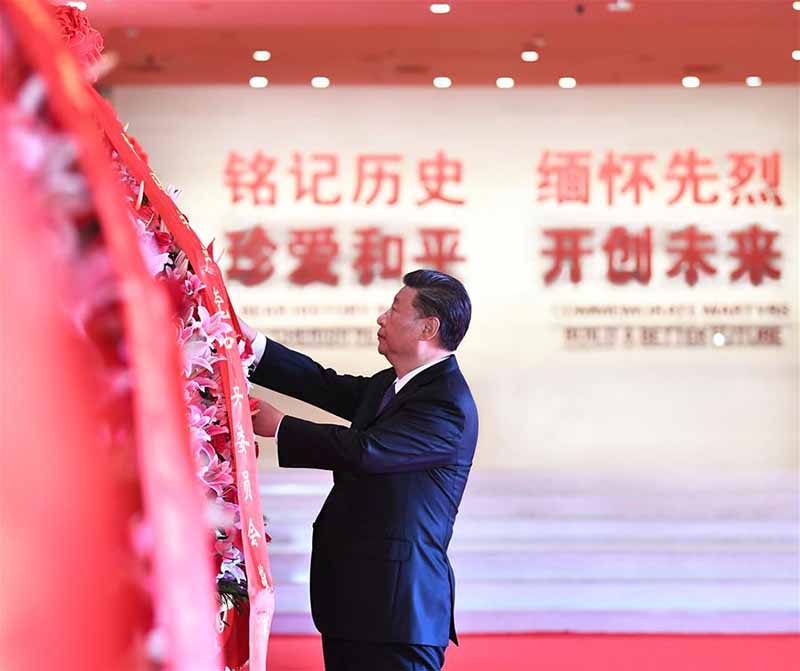 Xi Jinping assiste à la commémoration du 75e anniversaire de la victoire de la guerre contre l'agression japonaise et de la Seconde Guerre mondiale
