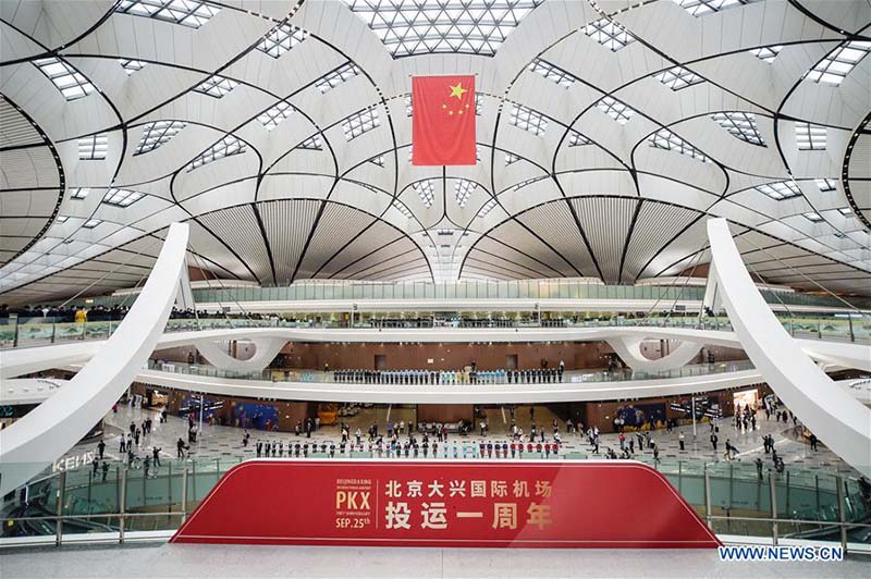 Chine : l'aéroport international Daxing de Beijing célèbre sa première année d'exploitation