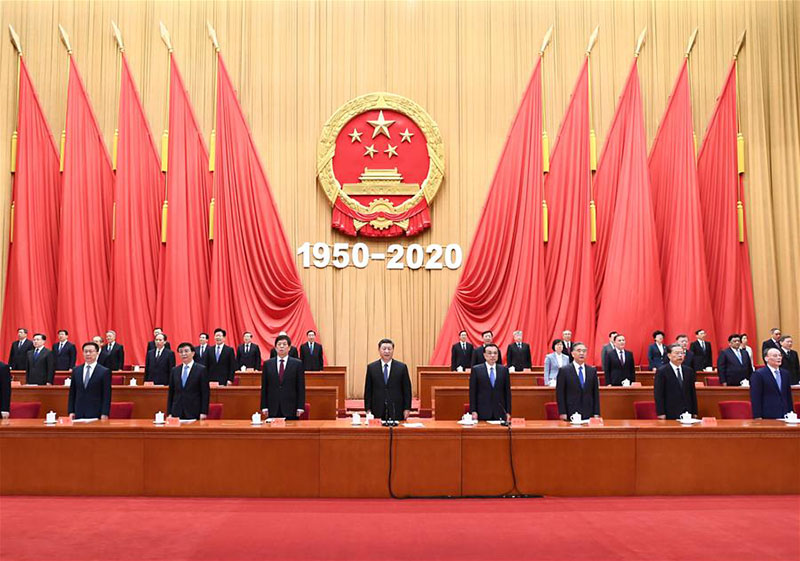 Xi Jinping appelle à la promotion de l'esprit démontré dans la Guerre de résistance à l'agression américaine et d'aide à la RPDC