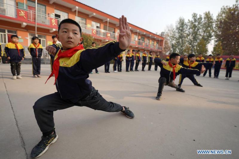 Hebei : les arts martiaux inclus dans les programmes scolaires du comté de Julu