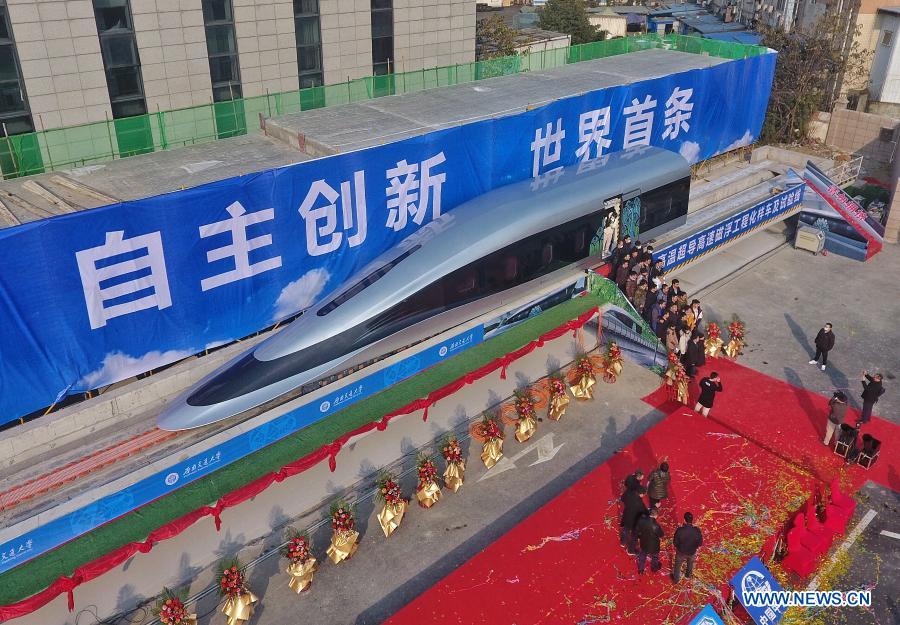 La Chine dévoile un prototype de train maglev à très grande vitesse