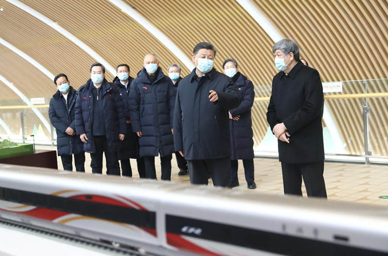Xi Jinping inspecte les sites de compétition de Zhangjiakou de Beijing 2022