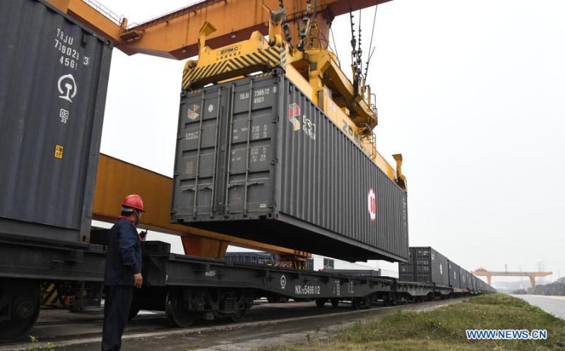 Ouverture d'une nouvelle ligne ferroviaire de fret entre le Guangxi et le Kazakhstan