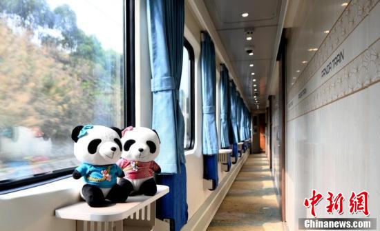 Le premier train touristique chinois sur le thème du panda partira bientôt