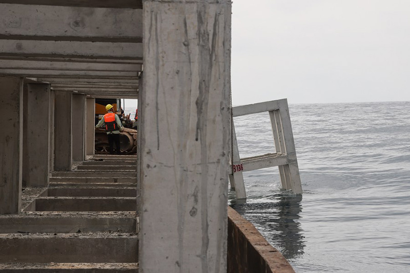 Chine : ferme marine à Sanya