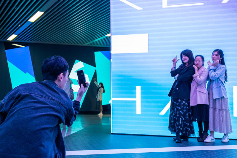 Le musée d'art numérique du métro de Changsha devient une nouvelle destination de choix