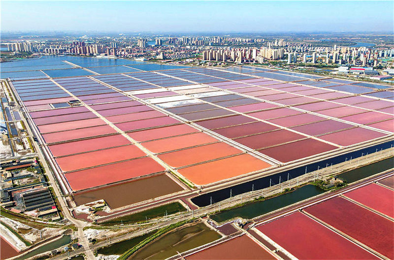 En photos : le salin coloré de Tianjin