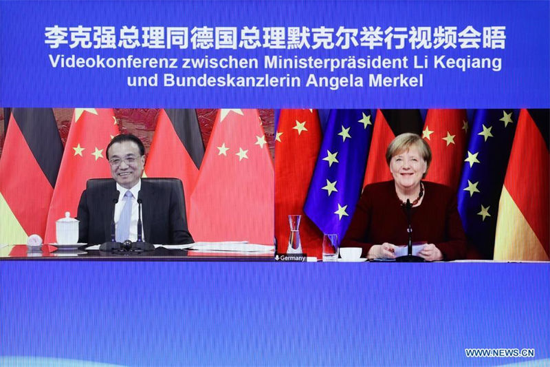 Le PM chinois rencontre la chancelière allemande par liaison vidéo