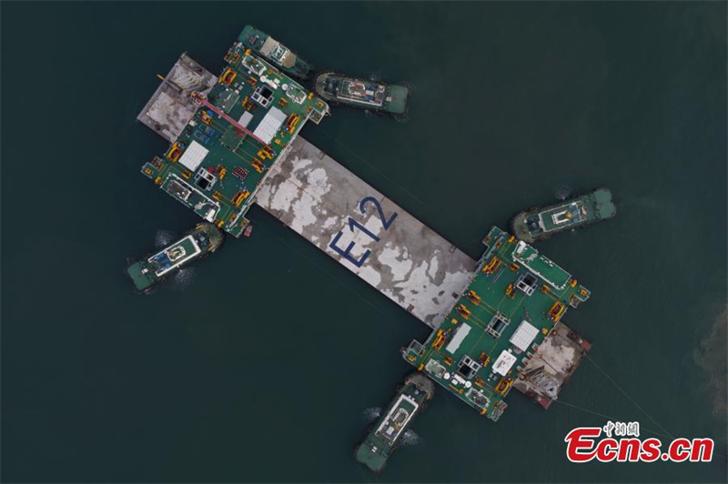 Le tunnel sous-marin de la baie de Dalian atteint plus de 2 000 mètres de long